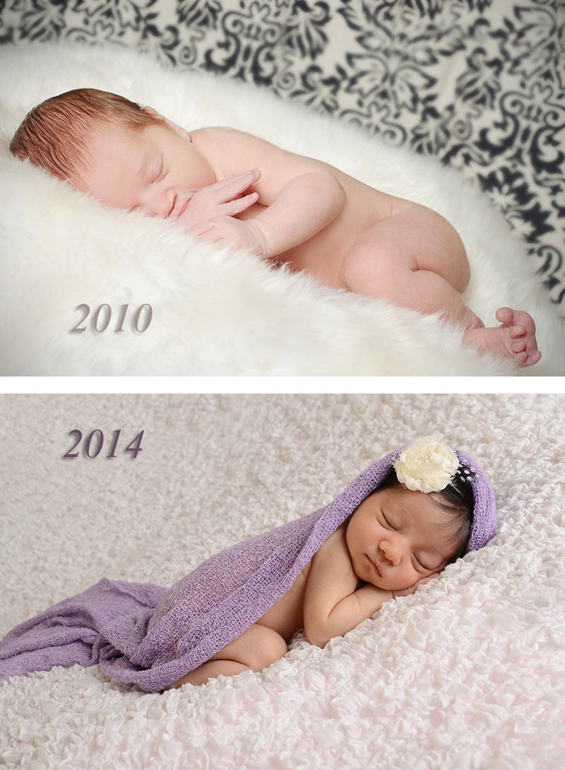 Newborn then and now