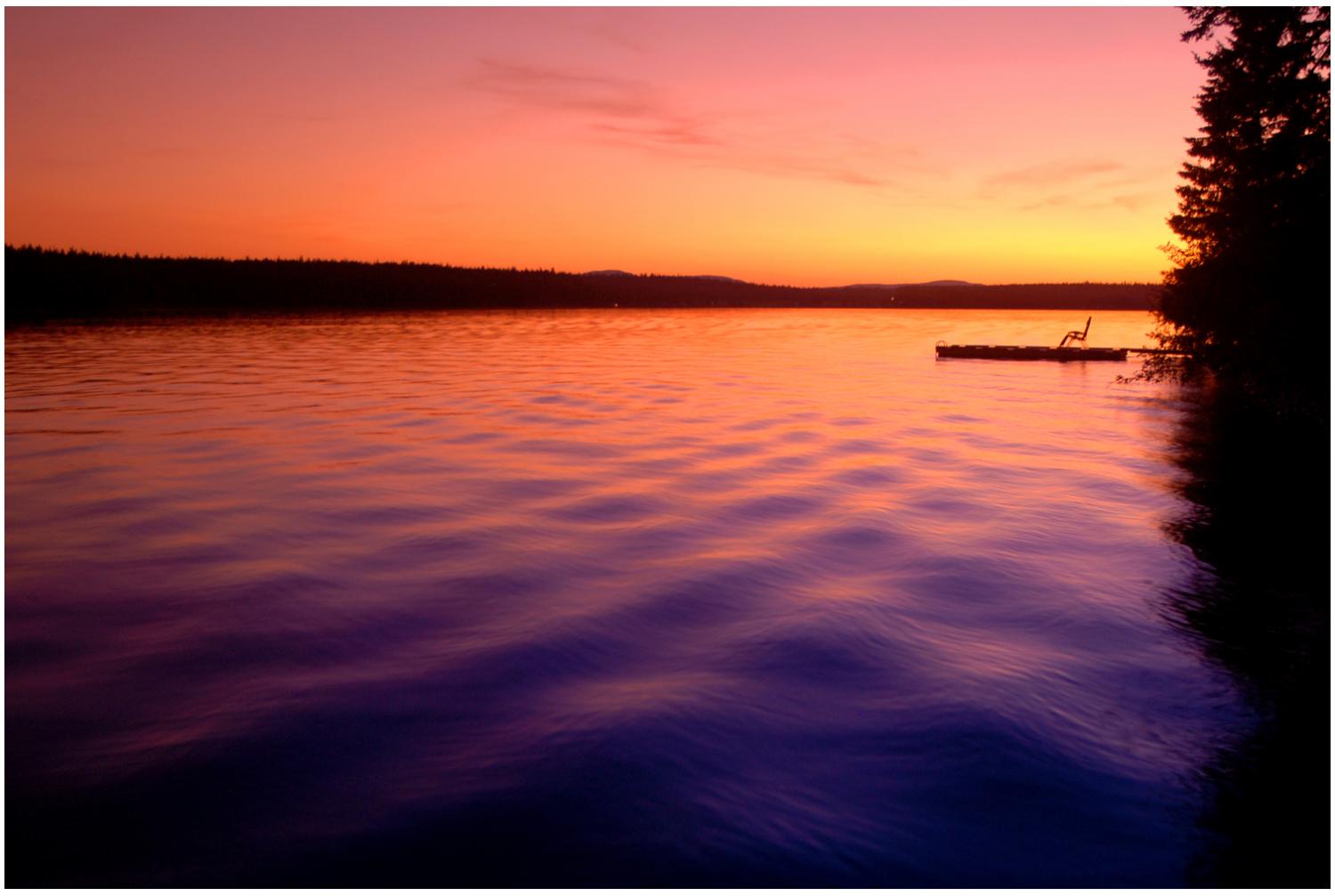 Vibrant Sunset Dock